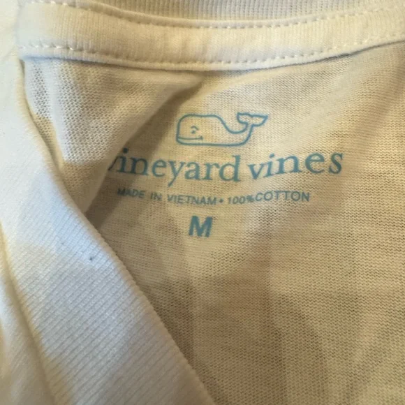 NWT Vineyard Vines White Short Sleeve Tee Size M - Picture 5 of 9
